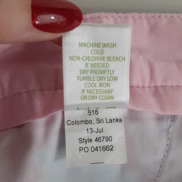 Lilly Pulitzer Avenue Short Coral Seaside Bermuda Short Womens 8 Beach Florida - Picture 6 of 9